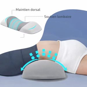 coussin lombaire pour dormir sur le dos