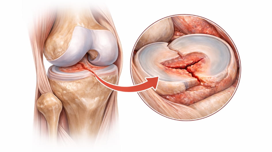 peut on marcher avec une fissure du ménisque externe